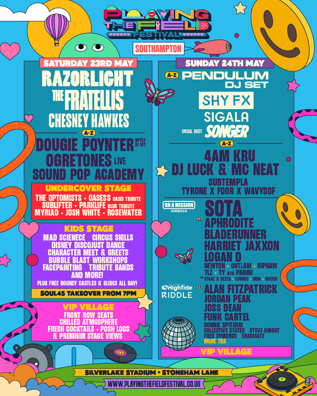 Oasess performing at Playing the Field Festival